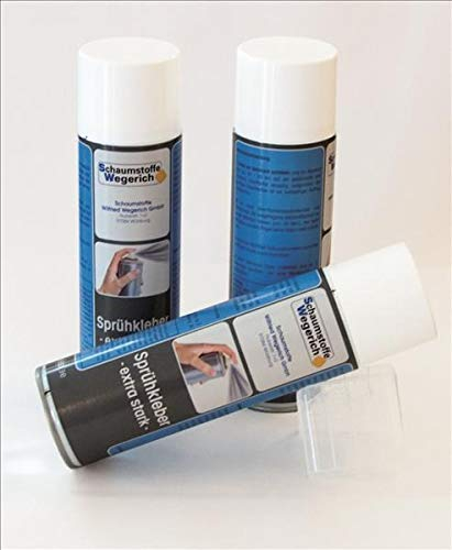 mySchaumstoff Polsterwatte Vlies Vlieswatte Diolenwatte Volumenvlies Polyestervlies Breite: 150cm (Dose Sprühkleber)