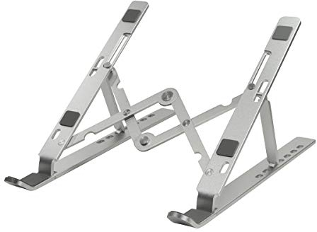 LogiLink AA0134 - Soporte Plegable para portátiles y tabletas de 10 a 16 Pulgadas, Color Plateado