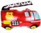 ballonfritz® Feuerwehrauto Ballon - XXL Luftballon 85x80x25cm als Geburtstagsgeschenk, Party-Deko oder Überraschung für den Kindergeburtstag