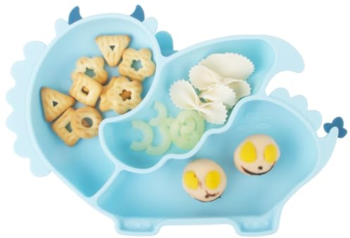 Silikon Baby Teller Schüssel mit Absaugung, Rutschfestes Kinderteller für Kinder, passend für Hochstuhl, BPA-freier, Spülmaschinen-und mikrowellengeeignet, für Kleinkinder Reisefütterung
