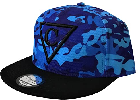 Capiche [89 VARIATIONEN] Special Series Snapback Cap - Kappe - One Size - Unisex - Herren - Damen - Blue Camo