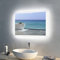 Meykoers LED Badspiegel 50x70cm Badezimmerspiegel Beleuchteter Wandspiegel mit 3 Arten von Licht Spiegel mit Touch-Schalter und Beschlagfrei Energie sparen.