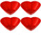 Lizzy Multipurpose Heart Shaped Serving Bowl | Reusable Seasoning Bowl for Appetizer Dessert Fruit Snack Serving Dish Saucers Bowl (4)