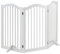 Relaxdays Barrière de Sécurité Non Fixe, avec Pieds, 3 Pans, Pliable, HxL : 92 x 154 cm, pour Chiens & Enfants, Blanche