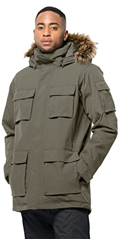Jack Wolfskin Herren Glacier Canyon Parka, dusty olive, L EU