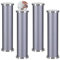 4 Piezas Pies de la mesa de centro de cristal Patas de gabinete regulables sin puñetazos Aluminio Aleación Pies de metal autoadhesivo Piernas de apoyo mueble de baño,gris (25cm)
