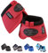 Harrison Howard Horse Bell Boots Overreach Bell Boots No-Turn Glockenstiefel für Pferde Langlebige Schutzhufstiefel Rot Medium