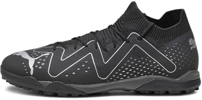 PUMA Herren Future Match Tt Fussballschuh, Schwarz Silber, 46 EU