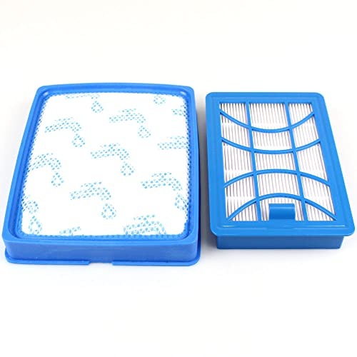 PakTrade Filter-Set geeignet für Philips FC9741/09 - FC 9745 - FC 9746 | Abwaschbarer Einlassfilter + Abluftfilter | Ersatzfilterset
