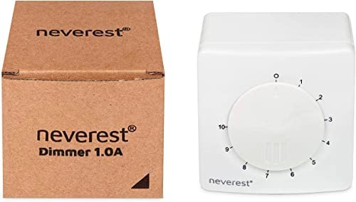 neverest® Dimmer 230V 1.0 A Drehzahlregler für Ventilatoren Pumpen Motoren Aufputz/Unterputz Montage