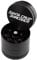 Santa Cruz Shredder Metal Herb Grinder Knurled Top for Stronger Grip 3 Piece Small 1.7 (Black)