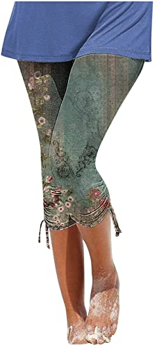 WANGTIANXUE Sommerhose Damen Leicht Caprihose Damen Sommer 3/4 Hose Straight Bein Freizeithose Trekkinghose Weiße Lang Capri Hose Lässige Outdoorhose Strandhose Stretch Dreiviertel Hosen Sporthose