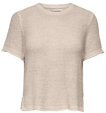 ONLY Damen Onlsunny S/S Nca KNT Pullover 15254282,Pumice Stone,XS