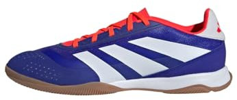 adidas Unisex Predator League Football Boots Indoor Fußballschuhe, Lucid Blue/Cloud White/Solar Red, 42 EU