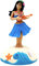 dbrie Shaking Head Ornament, hawaiianisches Mädchen, schüttelnder Kopf, Auto-Ornament, Cartoon-Figuren für Fahrsicherheit für Bücherregal, Schreibtisch, Schlafzimmer, Strand-Bartisch