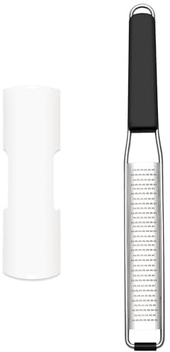 Cambom Lemon & Citrus Zester, Cheese Graters with Stainless Steel Sharp Blade for Parmesan Cheese, Ginger, Garlic, Nutmeg, Chocolate, Vegetables, Fruits, Dishwasher Safe Shredder Fine Blade