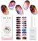JMEOWIO Nagelfolie Bunter Himmel Gel Nagelfolien Selbstklebend Nail Sticker Uv Härtend Dekoration Nageldesign Zubehör