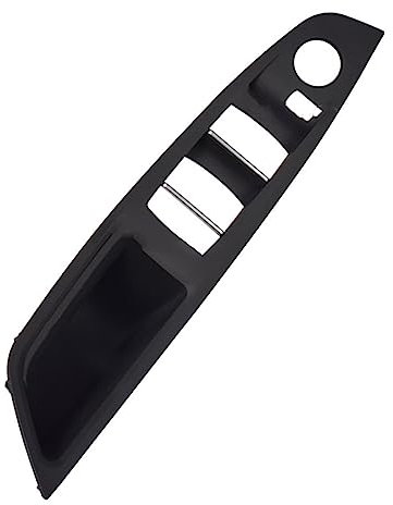 MIAOLISI Auto Innen Türgriff Für BM&W 5er F10 F11 Linkslenker LHD Rot Braun Beige Schwarz Autoinnenraum Türgriff Panel Pull Trim Cover(Black-RHD)
