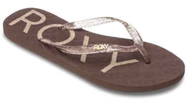 Roxy Viva Sparkle, Sandalia Mujer, Taupe, 37 EU