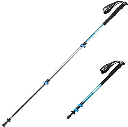 Naturehike Ultraleichte Walking Stöcke Damen und Herren Wanderstöcke 61-135cm Faltbar Aluminium Stöcke Trekkingstöcke (1pcs)