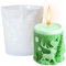 Stampo per candele natalizie, 1 stampo cilindrico per candele a forma di renna, albero di Natale, per realizzare candele, caramelle, cioccolato, fondente, stampo in resina per sapone fatto a mano,