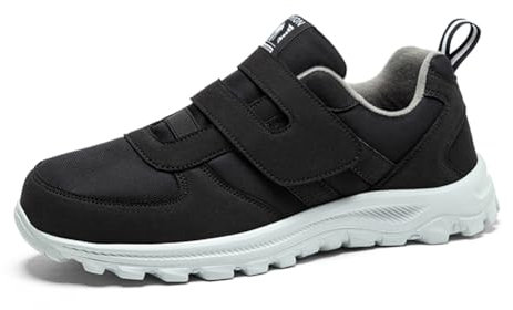 RUYI Diabetiker Schuhe Damen Herren Extra Weit Senioren Orthopädische Gesundheit Walking Schuhe Ultraleichte Sneaker mit Klettverschluss für Geschwollene Füße