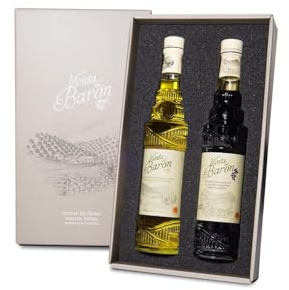 Venta Del Barón - Essig PX 500ML + Olivenöl Extra Nativ 500ML | DOP Priego de Córdoba - Andalusien - Spanien | Premiumqualität | Kaltgepresst (2 x 500 ML)