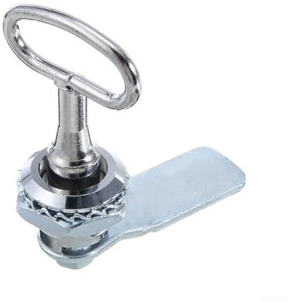 Iron Gas Electric Meter Cam Lock and Key Kit,Meter Box Latch for Door Cabinet Box Latch,Electric and Gas Meter Box Key Lock,Wheelie Bin Lock