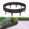Aufun Bordure de pelouse, 20 m, en plastique, avec 10 éléments de 100 cm, aspect briques, design briques, flexible, marron