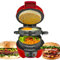 Breakfast Sandwich Maker, Hamburger Press Baking Machine, Electric Burger Maker Machine, Mini Maker Round Griddle Breakfast Machine for Hamburger, Croissants, Waffles Egg Mcmuffin Maker
