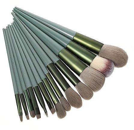 13 Pièces Set de Pinceaux de Kit Pratique pour Yeux et Application Facile pour Adolescents et Festivals