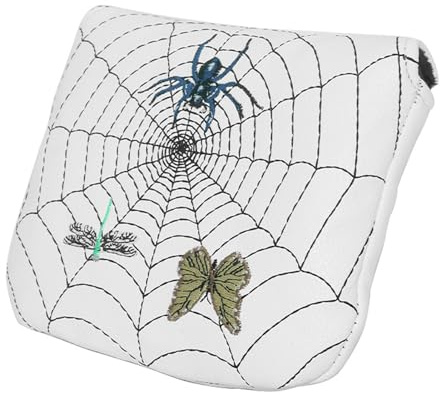 Putter-Abdeckung, Schlägerkopfschutz, Golfschläger-Kopfabdeckungen, Golf-Spider-Tennis-Schlägerabdeckung Mit Magnetischer Saugwirkung, Neuartiges Kunstleder, Für Männer, Frauen, Jugendliche