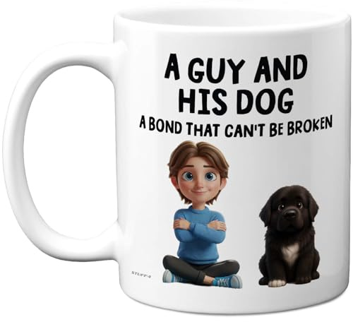 Stuff4 Dog Lover Gifts - Newfoundland Mug - Novelty Gifts for Friend Family from Relative Friend, Dog Owner Birthday Presents, Fun Bday Presents, 11oz Ceramic Dishwasher Safe Premium Mugs