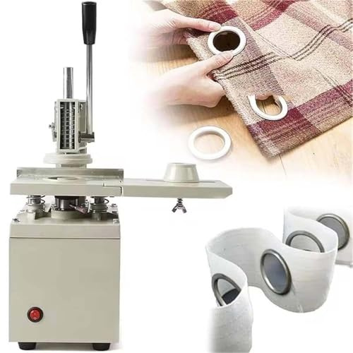 ERSINIAN Hydraulische Ösenstanzmaschine, automatische Knopflochpresse für Gardinen, ideal für Einzelpersonen und kleine Werkstätten