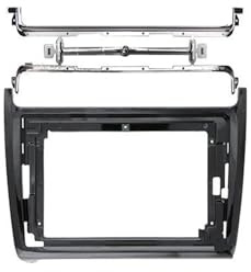 RFSHOP Cadre Panneau D'autoradio pour VW pour Polo 2011-2016 9 Pouces Cadre Câbles Canbus Voiture DVD GPS CD Mp3Mp5 Lecteur Radio Android Stéréo Harnais Écrans(D)
