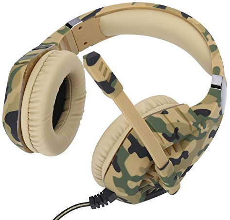 BONKZEBU Virtual 7.1 Surround Sound Gaming Headset Large Driver Wired Headphone for Gamers, USB Interface for PC