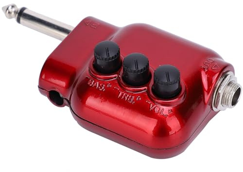 Xiuganpo Mini High Bass Pickup Amplificatore di Potenza Impedenza Corrispondente Chitarra Elettrica Ukulele Amplificatore per Prestazioni Musicali ABS Metallo