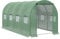 Outsunny Walk-in Polytunnel Greenhouse, Outdoor Garden Tunnel Greenhouse Tent with Zipped Roll-Up Door and 8 Mesh Windows, 4 x 2M