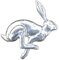 Broche Lièvre, Broche Lapin, Cadeau Lièvre, Fait Main, en Etain, Fabrication Francaise, Made in France