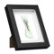 EUGAD Cadre Photo, 3D, Vitre en Verre avec Papier Passe-Partout, Cadre de Boîte d'Ombre pour Objets jusqu'à 1,5cm, en Bois, A4 (21x29,7cm), Noir