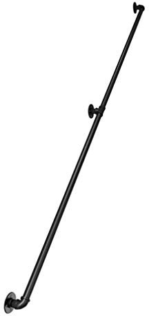 GJIF Rohr-Treppen-Handlauf, industrielle Wind-Stab-Decking-Geländer, gegen die Wand Ältere Kinder Innen- und Korridor-Dachboden-Restaurant-Geländer-Handlauf, Größe: 100-400cm Optional (Size : 200cm)