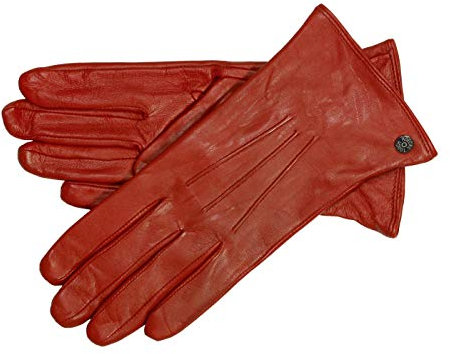 Roeckl Smart Classic Nappa Damenhandschuh mit Touchfunktion - Rot (445) - 17,5 cm (6,5)