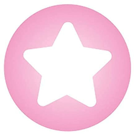 Click Bead Pink mit weißem Stern