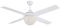 Westinghouse Lighting 72262 – Ventilatore da soffitto contemporaneo Kelcie con luce e telecomando, 132 cm, finitura bianca, paralume con gioielli di cristallo