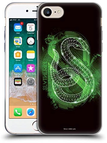 Head Case Designs Offizielle Harry Potter Slytherin Deathly Hallows XVIII Soft Gel Handyhülle Hülle kompatibel mit Apple iPhone 7/8 / SE 2020 & 2022