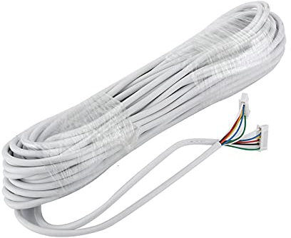 FHYTGBS Estensione in Rame in Scatola Cor-D Cor-D, 15 m 2.54 * 6P 6 Cavo Filo per Video citofono a Colori videocitofono Telefono Porta cablato Cavo Cavo