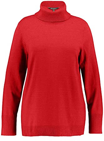 Ulla Popken, Damen, große Größen, Rollkragenpullover, breite Rippbündchen, Langarm