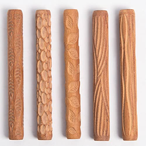 Bmocoen Lot de 5 rouleaux à main pour poterie