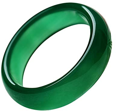 Natürlicher grüner Jade-Ring für Damen und Herren, Glücksring, grüne Jade-Ringe, Schmuck, Größe 6–10
