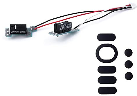 Mouse Switch Button Micro Switch Circle Board Replacement for Logitech G304 G305 Gaming Mouse (with D2FC-F-7N(20M) Switch)